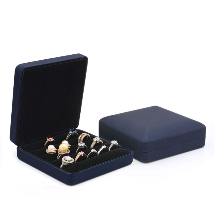 แหวนแฟชั่นกล่องจัดระเบียบแหวนขนาดเล็ก-ถาดใส่เครื่องประดับถาดใส่ที่เก็บแหวน