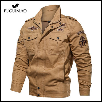 FUGUINIAOเสื้อแจ็คเก็ตผ้าคอตตอนเนื้อบางสำหรับผู้ชาย,เสื้อโค้ทผู้ชายสำหรับใส่ในฤดูใบไม้ร่วงและใบไม้ผลิเหมาะสำหรับใส่ทำงาน