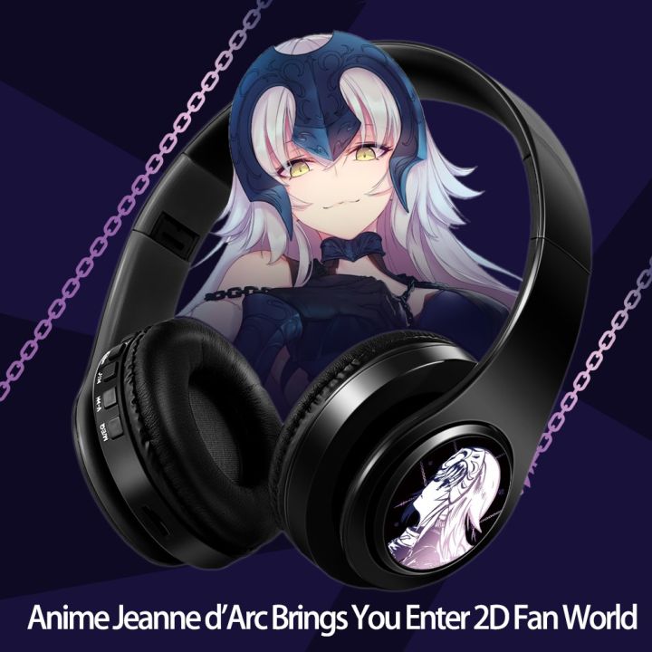 popuplar-anime-cosplay-all-black-headset-fategrand-order-fgo-jeanne-darc-over-head-game-bluetooth-headphone-earphone-gift