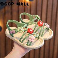 GCP MALL เด็ก รองเท้าแตะ เกาหลี สินค้ามาใหม่ คุณภาพสูง แฟชั่น ทุกแมตช์ ธรรมดา กันลื่น รองเท้าแตะลายดอก