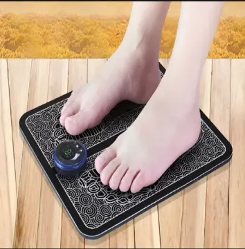 EMS Foot Massager Pad Portable Foldable Massage Mat Pulse Muscle  Stimulation Blo