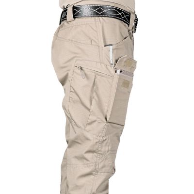 New Mens Tactical Pants Multiple Pocket Elasticity Military Urban Commuter Tacitcal Trousers Men Slim Fat Cargo Pant 6XL