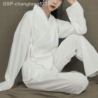 2023ชุดจีน♠□ ชุดฮั่นฝูในชุดนอนจีนชุดใส่ได้ทั้งชายและหญิงชุดชั้นในเสื้อและกางเกง