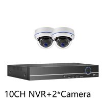 กล้องโดม10CH 4K POE ระบบกล้องวงจรปิด8CH กล้องบันทึกภาพ AI หน้า/เสียง8MP ชุดเฝ้าระวัง CCTV กันระเบิดกลางแจ้ง