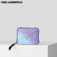 KARL LAGERFELD - K/SIGNATURE SOFT HEAT-CHANGING SMALL ZIP WALLET 226W3237 กระเป๋าสตางค์