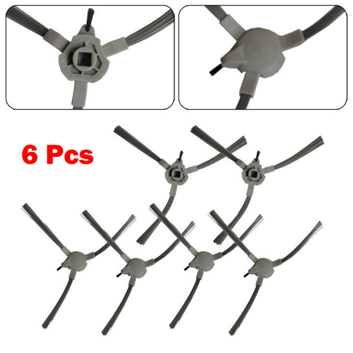 6ชิ้นกวาดหุ่นยนต์แปรงด้านข้าง-accs-แทนที่สำหรับ-abir-x5-x6-x8อัจฉริยะชิ้นส่วนเครื่องดูดฝุ่นชั้นทำความสะอาดแปรงด้านข้าง