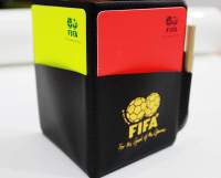 FIFA ใบเหลืองใบแดง พร้อมดินสอ สำหรับผู้ตัดสิน กรรมการ