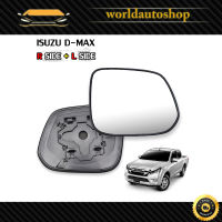 เนื้อเลนส์กระจก ข้าง ขวา+ซ้าย ใส่ Isuzu D-Max รุ่นไม่ไฟฟ้า Isuzu  Aftermarket Parts All New D-Max No Electric Mirror ประตู ปี2012-2019 มีบริการเก็บเงินปลายทาง