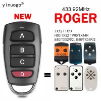 【LZ】 Controle remoto da porta da garagem transmissor do código fixo ROGER TX12 TX14 H80 TX22 M80 TX44R E80 TX52R 2 E80 TX54R 43392 MHz