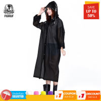 FGHGF Fashion EVA Women Raincoat Thickened Waterproof Rain Coat Women Clear Transparent Camping Waterproof Rainwear Suit