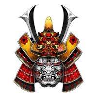 Japan Demon Ghost Samurai Car Stickers Skull Prajna Auto Fuel Tank Hannya Decal Vinyl Laptop Shape A4 Q3 Auto Decoration Note Books Pads