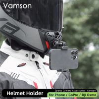 คลิปเก็บสายที่วางโทรศัพท์หมวกกันน็อคติดคาง Vamson สำหรับสมาร์ทโฟน Gopro Hero 11 10 9 8 7อุปกรณ์เสริมกล้อง