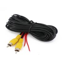 Car Camera Cable Reversing Rear View Parking Camera 10M 15m AV RCA Video Lotus Audio Extension Cable