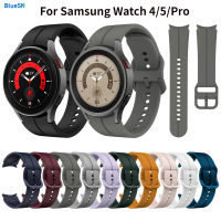 สายนาฬิกา BLUESN สำหรับ Samsung Galaxy Watch 6 5 Pro 45Mm 4อุปกรณ์เสริมคลาสสิกสร้อยข้อมือกีฬาซิลิโคน Correa Galaxy Watch 4 5 6 44Mm 40Mm