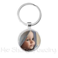 Personalized Custom Keychain Photo Mum Dad Baby Children Grandpa Parents Custom Designed Photo Gift For Family Anniversary Gift Greeting Cards