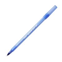 BIC บิ๊ก ปากกา Round Stic ปากกาลูกลื่น เเบบถอดปลอก หมึกน้ำเงิน หัวปากกา 0.7 mm. จำนวน 1 ด้าม