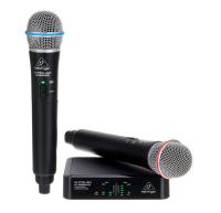 Behringer ULM302MIC *ของแท้รับประกันศูนย์* Wireless Dual Handheld Microphone, ไมค์ไร้สายคู่แบบถือ, 2.4 GHz, ระยะ 60m, ฟรี!! Adaptor