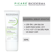 Kem Dưỡng Da Dành Cho Da Mụn, Yếu Và Nhạy Cảm Bioderma Sebium Sensitive
