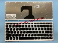 FOR Lenovo S300 S405 S400 S400T S415 S435 S410 S305 T3E1-US 25205165 PK130S93B3B00 NSK-BCKS US BLACK WHITE FRAME Laptop KEYBOARD