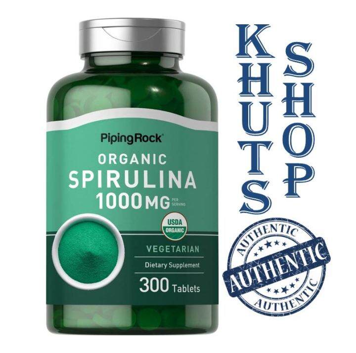 Piping Rock Spirulina 1000 mg (per serving) 300 Tablets Lazada PH