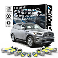 AENVTOL Canbus สำหรับ Infiniti QX80 QX56 QX70 QX4 QX70 Q60 QX30 Q45 Q50 FX QX50 EX35 ESQ Juke ภายใน LED Light Kit