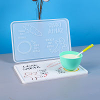 Large Size Kids Meal Tray Resin Mold Serving Tray Molds Silicone Mold for DIY Epoxy Resin Breakfast Board Tray