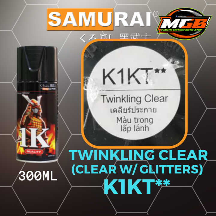 Samurai Spray Paint K Kt Twinkling Clear Ml Lazada Ph