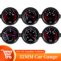 Universal รถ52มม. e Len Tachometer RPM Turbo Boost Gauge Bar เครื่องวัดอุณหภูมิน้ำสูญญากาศเครื่องวัดความดันน้ำมันสำหรับ12V เบนซิน