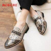 Mens Dress Business Shoe Men Flats Loafers Fashion Party And Wedding Handmade High Quality Men Banquet catwalk Casual Shoes