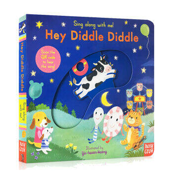 Sing along with me! Hey diddle diddle nursery rhyme paperboard