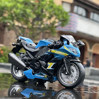 112 Kawasaki Ninja Racing Motorcycles Model Simulation Diecast Alloy Toy Motorcycle Model Sound Light Collection Kids Toys Gift