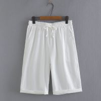 【มีไซส์ใหญ่】Plus Size 2XL-5XL Womens Elastic Waist Shorts Solid Color Slim Summer Shorts