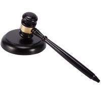 Wooden judges gavel auction hammer with sound block for attorney judge auction handwork