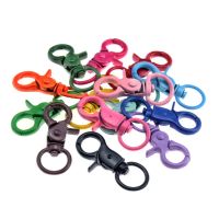 【CC】☼⊙♙  2-12Pcs Metal Swivel O-ring Clasps for Leather Webbing Keychain Accessories