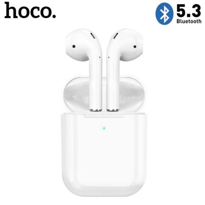HOCO EW41 TWS ชุดหูฟังไร้สายที่แท้จริงหูฟังบลูทูธ BT5.3ไมโครโฟนในตัวการควบคุมแบบสัมผัสหูฟังสเตอริโอ HD หูฟังกีฬาสำหร