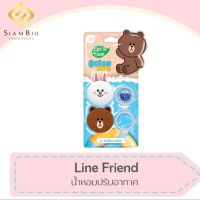 LINE FRIENDS น้ำหอมปรับอากาศ คลิปช่องแอร์ กลิ่น OCEAN FRESH (Vent Clip Air Freshener) หอมสะอาด สดชื่น