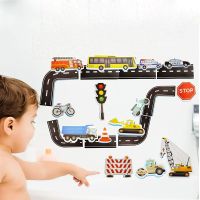 Bath Toys Flexible Road Track Car Train Baby Toys Kids Bathroom Bathtub Soft EVA Paste Early Education DIY Sticker Puzzle Toys