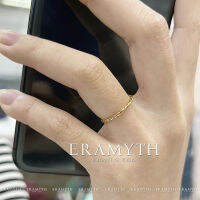 Eramyth Jewelry: แหวนเงินแท้ งานบิดเกลียว วงเล็กๆ ดีไซน์มินิมอล มี 3สี  EM-0066 สินค้ามาตรฐานส่ง(พร้อมส่ง)