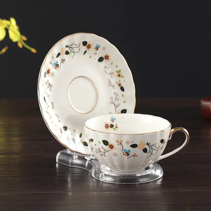 Tea Cup and Saucer Display Stand Holder Teacup Acrylic Organizer Clear ...