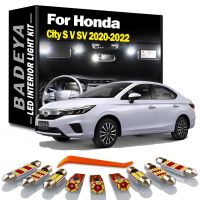 7Pcs LED Interior Map Dome Trunk Light Kit For Honda City S V SV 2020 2021 2022 Car Led Bulbs Accessories Canbus No Error