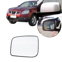 กระจกมองหลังประตูเลนส์กระจกกระจกมองข้างอุ่นสำหรับ Nissan Qashqai 2008-2015 X-Trail 2008-2013