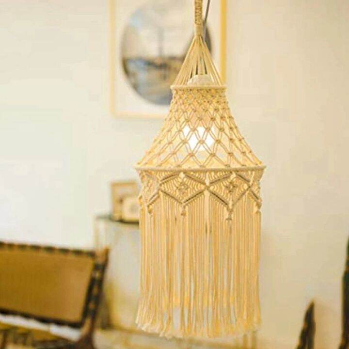 macrame-lamp-shade-hanging-pendant-light-cover-office-bedroom-living-room-nursery-dorm-room-bohemian-home-decor