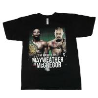 เสื้อยืด พิมพ์ลาย Mayweather Vs Mcgregor สีดํา สําหรับผู้ชาย