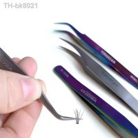 ▬☏∏  1PC Eyelash Tweezers Makeup Professional 3D Volume Eyelash Extension Tweezer Fan Lash Eyebrow Tweezers VETUS Excellent Closure