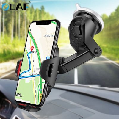 Olaf Gravity Car Phone Holder For iPhone X Samsung S10 Suction Cup Car Mount Holder For Phone in Car Mobile Phone Holder Stand Car Mounts