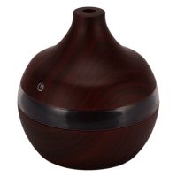 Usb 300Ml Aroma Humidifier Aromatherapy Wood Grain 7 Color Led Lights Electric Aromatherapy Essential Oil Aroma Diffuser