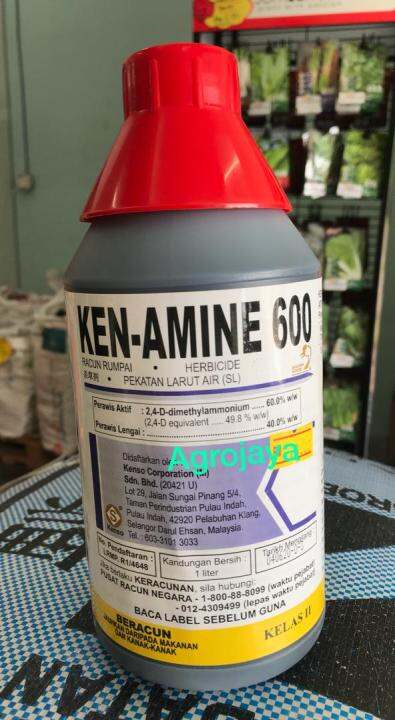 KEN AMINE 600 1 Liter Racun Rumput (2,4-D-dimethylammonium) / racun ...