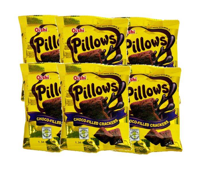 Oishi Pillows ChocoFilled Crackers 38g (6 pcs) Lazada PH