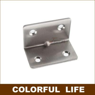 ﹍ 32mm x 50mmx2mm Stainless steel Corner Brackets Fixed Partition Shelf Support 90 degree angle Furniture Hardware