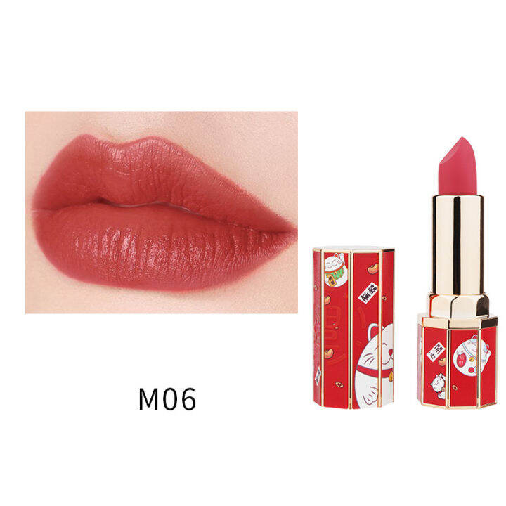 6 Colors Fashion Velvet Matte Lipstick Profession Lasting Waterproof Brighten Sexy Nude Non-stick Cup Beauty Lipstick Cosmetic